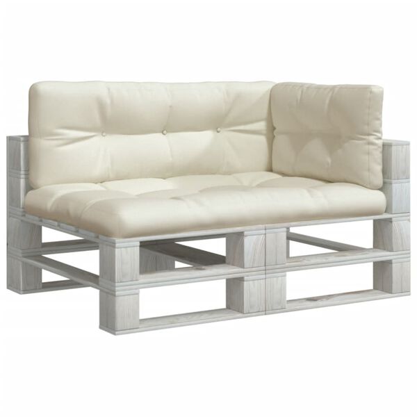 vidaXL Sessur fyrir Pallettus&oacute;fa 3 stk. Rj&oacute;mahv&iacute;tir Efnis&aacute;kl&aelig;&eth;i