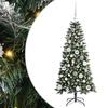 vidaXL Gervi j&oacute;latr&eacute; me&eth; 150 LED Gr&aelig;nn 120 cm PVC, plast og st&aacute;l
