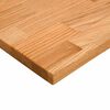 vidaXL skrifborðsplata Ljósbrúnt 100x50x2,5 cm Solid Wood Eik Réhyrnd
