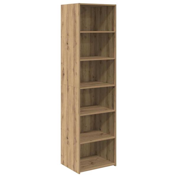 vidaXL Cabinet Artisan Eik 50 x 41 x 185 cm Samsettur vi&eth;ur