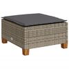 vidaXL Gar&eth;bor&eth; me&eth; sessu Gr&aacute;r 63,5x56x32 cm P&oacute;l&yacute;rattan