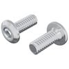 vidaXL H&ouml;fu&eth;l&aacute;saskr&uacute;fa 2 pcs Silfur M6 x 15 mm St&aacute;l
