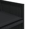 vidaXL 13 Parta Gar&eth;s&oacute;fasett me&eth; Sessum Svart P&oacute;l&yacute;rattan