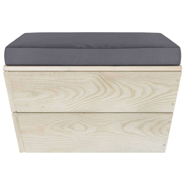 vidaXL Gar&eth;skemill &uacute;r Brettum me&eth; P&uacute;&eth;a Gegndreyptu Grenivi&eth;i