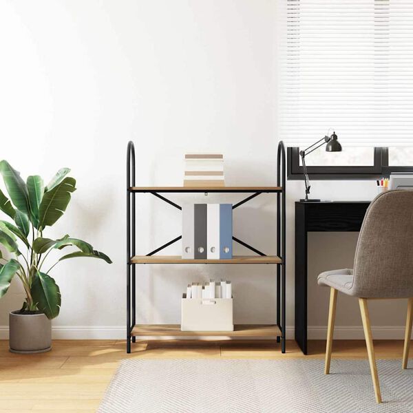 vidaXL Hilla Artisan Eik 80 x 30 x 109 cm Samsettur vi&eth;ur