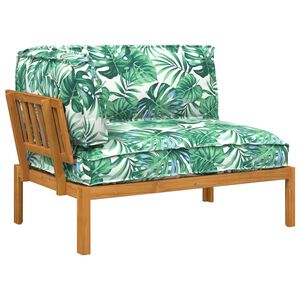 vidaXL S&oacute;fasett me&eth; p&uacute;&eth;i Bladmyll 133 x 92 x 69 cm Hrein akas&iacute;utr&eacute;