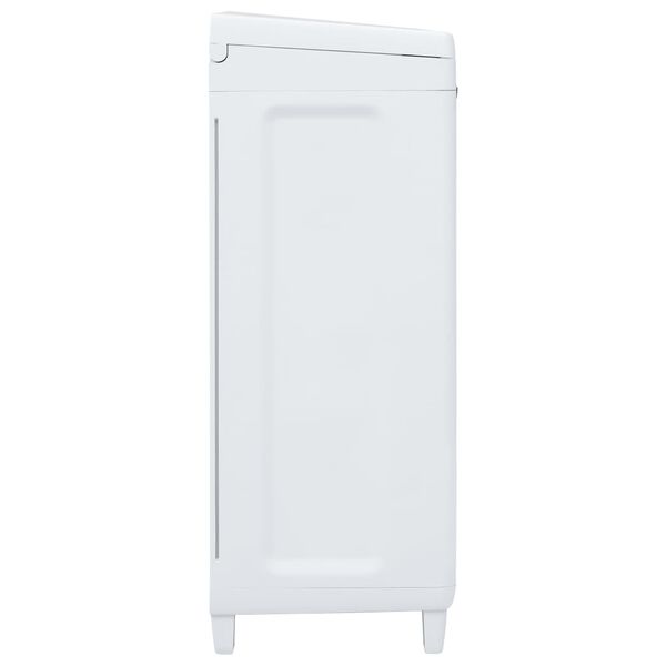 vidaXL Garðruslatunna 3 Pokar Dökkgrá 65x38x102 cm