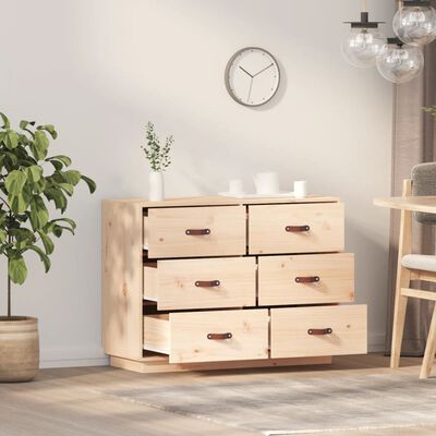 vidaXL skenkur 100x40x75 cm Solid Wood Furu