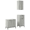vidaXL Ba&eth;herbergismublasett 3 pcs Gr&aacute; sonoma &aacute;fer&eth; Samsettur vi&eth;ur