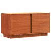 vidaXL Sj&oacute;nvarpssk&aacute;pur Vaxbr&uacute;nn 80 x 35 x 40,5 sm Solid furuhikk