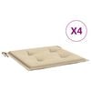 vidaXL Sessur &iacute; Gar&eth;st&oacute;la 4 stk. Drapplita&eth;ar 50x50x4 cm Oxfordd&uacute;kur