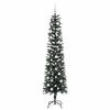 vidaXL Gervi j&oacute;latr&eacute; me&eth; 300 LED Gr&aelig;nn 210 cm PVC, plast og st&aacute;l