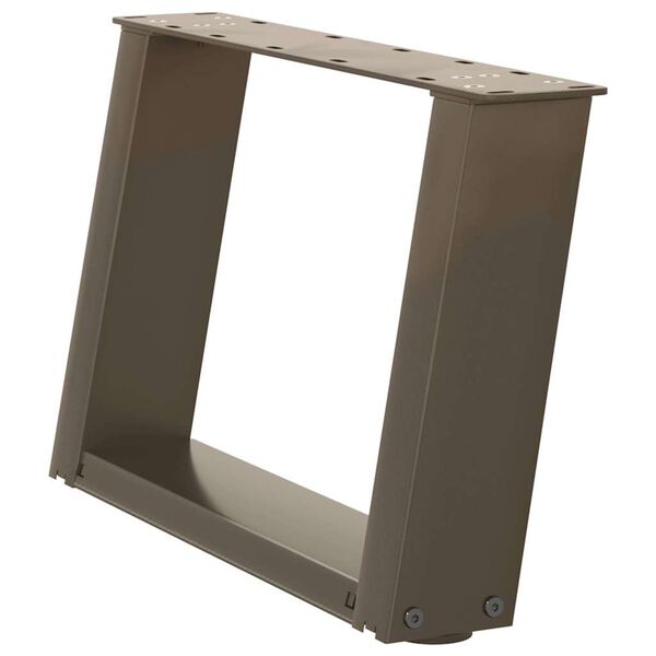 vidaXL s&oacute;fabor&eth;sf&aelig;tur U-laga 2 stk. &uacute;r n&aacute;tt&uacute;rulegu st&aacute;li 50x(30-31) cm st&aacute;li