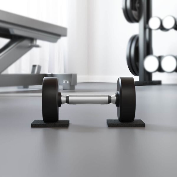 vidaXL G&uacute;mm&iacute;grj&oacute;t palla pad Svart 6 x 9 x 0,8 cm G&uacute;mm&iacute;