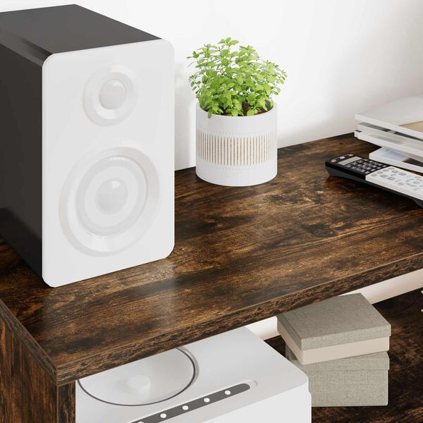 vidaXL Sj&oacute;nvarpssk&aacute;pur Rau&eth;-eik 100 x 30 x 40 cm Samsettur vi&eth;ur