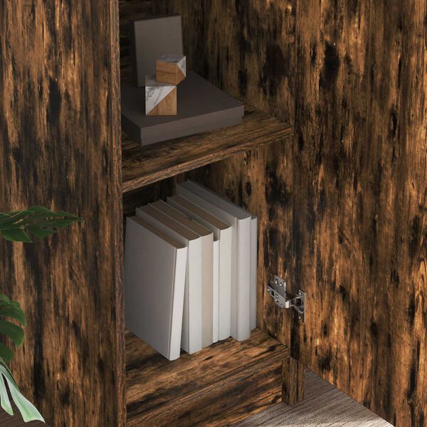 vidaXL Skrifbor&eth; 2 pcs Rau&eth;-eik