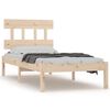 vidaXL R&uacute;mgrind Gegnheill Vi&eth;ur 90x190 cm Einbrei&eth;