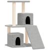 vidaXL Kattatr&eacute; me&eth; S&iacute;salkl&oacute;rustaurum Lj&oacute;sgr&aacute;tt 82 cm