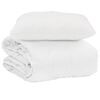 vidaXL Sumars&aelig;ng me&eth; kodda 2 pcs Hv&iacute;tt M&iacute;kr&oacute;f&iacute;ber