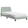 vidaXL R&uacute;m me&eth; D&yacute;nu Dover Lj&oacute;sgr&aacute;r 90x200 cm Flauel