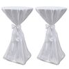 Bor&eth;d&uacute;kur Hv&iacute;tur 80 cm me&eth; Bor&eth;um 2 stk