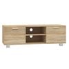 vidaXL Sj&oacute;nvarpssk&aacute;pur Sonoma Eik 120x40,5x35 cm Samsettur Vi&eth;ur