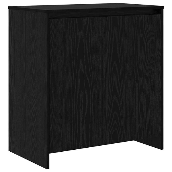 vidaXL Vi&eth;beinteyfla 3 pcs Svartur Eik 70 x 41 x 75 cm Samsettur vi&eth;ur