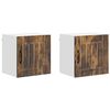 vidaXL Eldh&uacute;s sk&aacute;pur Lucca 2 pcs Reyktur eikarlitur 40 x 31 x 40 cm