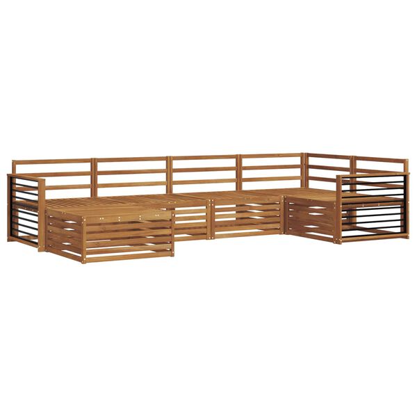 vidaXL &Uacute;ti s&oacute;fasett 6 pcs N&aacute;tt&uacute;rulegur