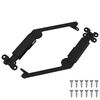 vidaXL Lokalstu&eth;ningshengill 2 pcs Svartur 192 x 32 x 50 mm St&aacute;l
