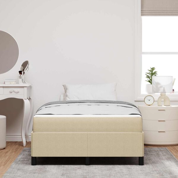 vidaXL Ramsv&iacute;k me&eth; d&yacute;nu Lj&oacute;sgr&aelig;nn gr&aacute;ur 120 x 200 cm d&uacute;kur