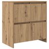 vidaXL Vi&eth;beinteyfla 2 pcs Artisan Eik 70 x 41 x 75 cm Samsettur vi&eth;ur
