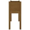 vidaXL Gróðurker Ljósbrúnt 70x31x70 cm Gegnheill Furuviður