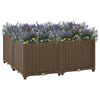 vidaXL Upph&aelig;kka&eth; Bl&oacute;maker 80x80x38 cm P&oacute;l&yacute;pr&oacute;p&yacute;len