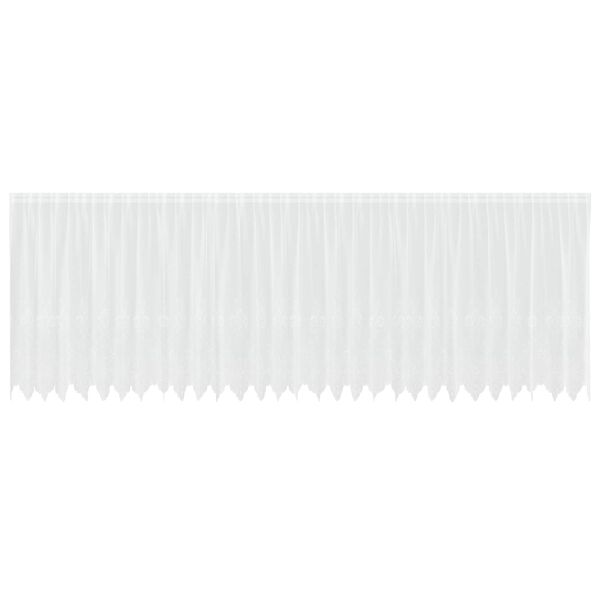 vidaXL Garnogard&iacute;na me&eth; gluggatj&ouml;ldum Hv&iacute;tt 180 x 750 cm P&oacute;l&yacute;ester