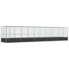 vidaXL St&oacute;rt Fuglab&uacute;r me&eth; Framlengingu Silfurlita&eth; 1039x207x212cm St&aacute;l