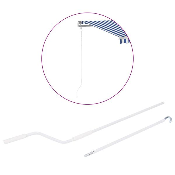 vidaXL Skiptihandsveif Fyrir Skyggni 150 cm