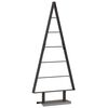 vidaXL Metal j&oacute;latr&eacute; me&eth; standi Svartur 90 cm St&aacute;l