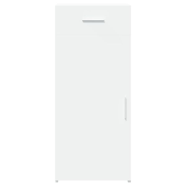 vidaXL Skenkur Hv&iacute;tur 40x42,5x93 cm Samsettur Vi&eth;ur