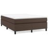 vidaXL R&uacute;mgrind me&eth; Springfj&ouml;&eth;rum Br&uacute;nt 140x190 cm Gervile&eth;ur