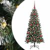 vidaXL Gervi j&oacute;latr&eacute; me&eth; 150 LED Gr&aelig;nn 120 cm PVC, plast og st&aacute;l