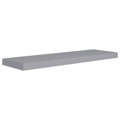 vidaXL Fljótandi Vegghillur 4 stk. Gráar 80x23,5x3,8 cm MDF