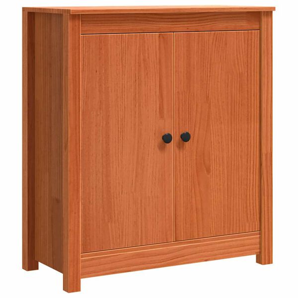 vidaXL Vi&eth;beinteyfla Vaxbr&uacute;nn 70 x 35 x 80 cm Solid furuhikk