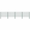 vidaXL Gir&eth;ingarplata me&eth; st&oacute;lpum &uacute;r j&aacute;rni 694,5x120 cm gr&aelig;n