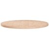 vidaXL Bor&eth;plata &Oslash;70x2,5 cm &Oacute;me&eth;h&ouml;ndlu&eth; Gegnheil Eik