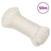 vidaXL Vinnureipi Hv&iacute;tt 3 mm 50 m P&oacute;l&yacute;pr&oacute;p&yacute;len