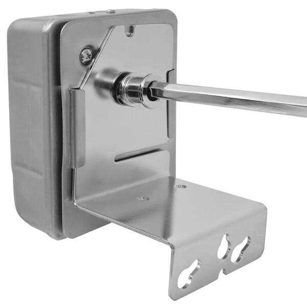 vidaXL Grillteinn með Mótor Stál 1000 mm