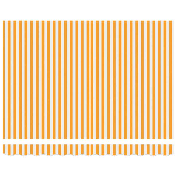 vidaXL H&aelig;gt a&eth; draga saman skyggni Gulur og hv&iacute;tur 300 x 250 cm