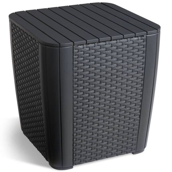 Allibert 3-hluta Garðhúsgagnasett "Iowa" Grafítgrátt 223929