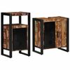 vidaXL Ba&eth;herbergismublasett me&eth; sk&uacute;ffu 2 pcs Solid endurheimt tr&eacute;